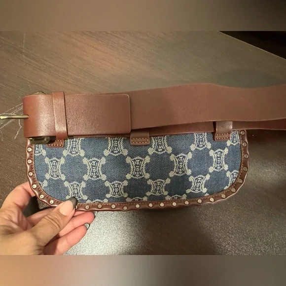 Celine Macadam denim belt bag - Picture 3 of 12